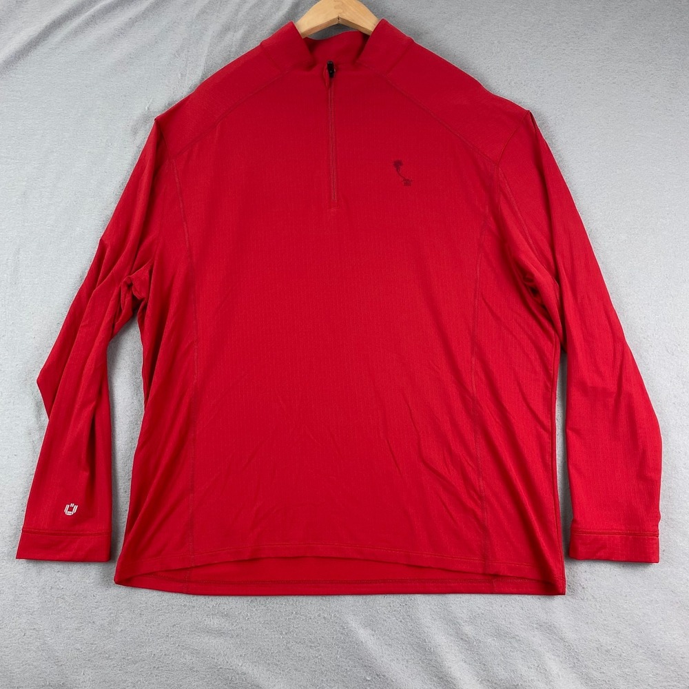 IBKUL Sweater Mens XL Pullover 1/4 Zip Casual Preppy Golf country club orlando